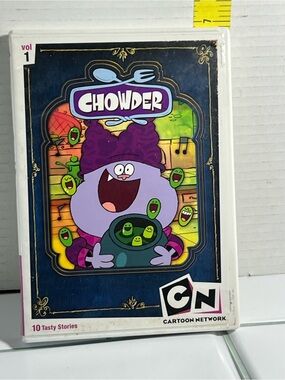 Cartoon Network Chowder VHS Cover — Purple, Green, Blue